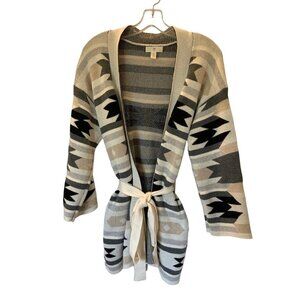 H&M long wrap cardigan with belt XS oversized AS NEW